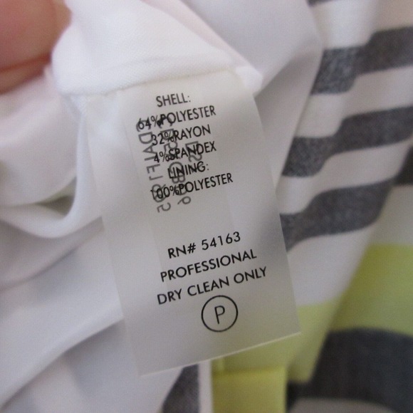 Calvin Klein Yellow and Gray Striped Dress - Picture 5 of 11